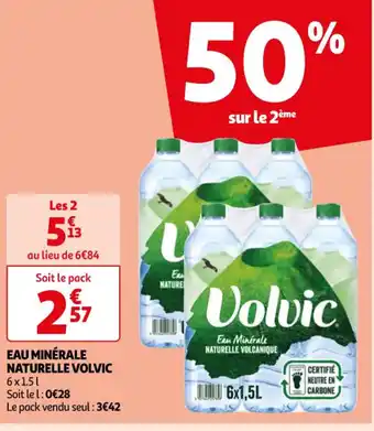Auchan Eau Minérale Naturelle Volvic offre