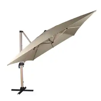 Auchan Parasol déporté rectangulaire 3 x 4 m gardenstar offre