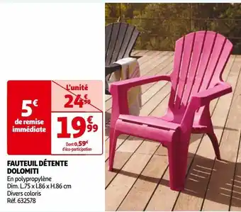 Fauteuil détente dolomiti