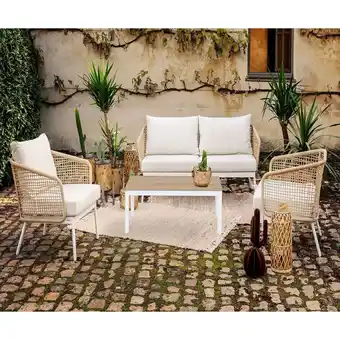 Auchan Salon bas 5 personnes gardenstar offre