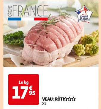 Auchan Veau roti offre
