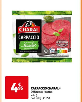 Auchan Carpaccio charal offre