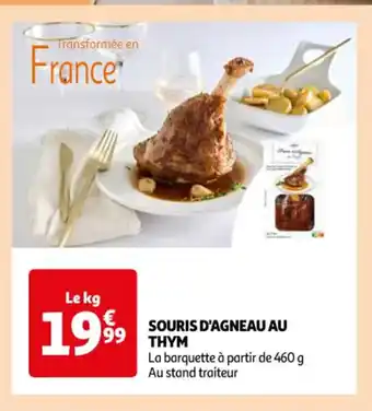 Souris d'agneau au thym