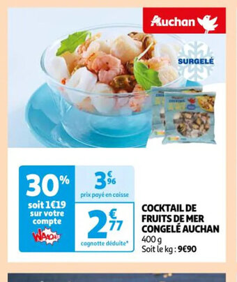 Auchan Cocktail de fruits de mer congele auchan offre