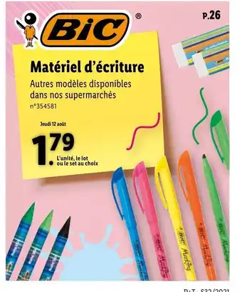 Lidl Matériel d'écriture offre