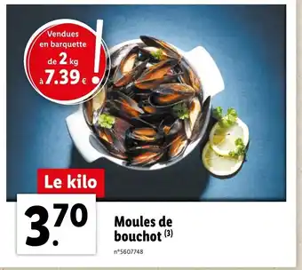 Lidl Moules de bouchot offre