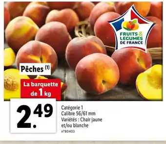 Lidl Pêches offre