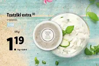 Lidl Tzatziki extra offre