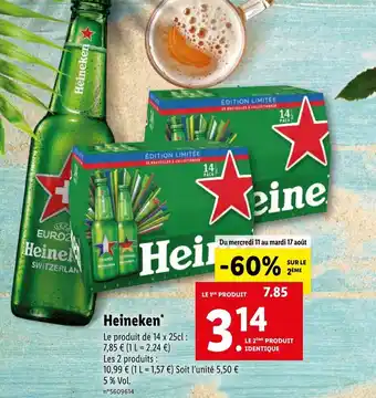 Lidl Heineken offre