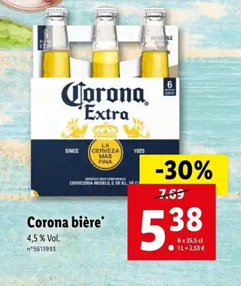 Lidl Corona bière offre