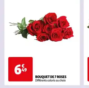 Auchan Bouquet de 7 roses offre