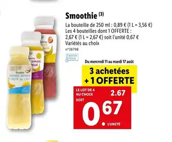 Lidl Smoothie offre