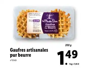 Lidl Guafres artisanales pur beurre offre