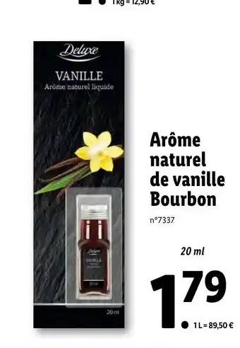 Lidl Arôme naturel de vanille bourbon offre