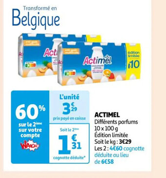 Auchan Actimel offre