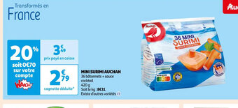 Auchan Mini surimi auchan offre