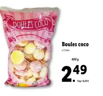 Lidl Boules coco offre