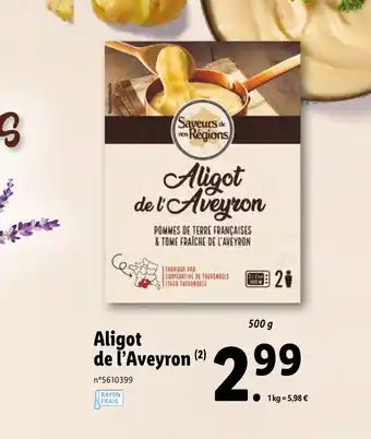 Lidl Aligot de l'aveyron offre