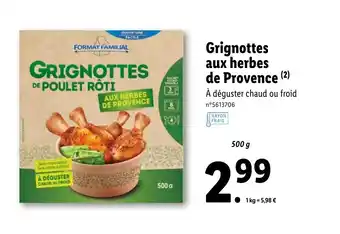 Lidl Grignottes aux herbes de provence offre
