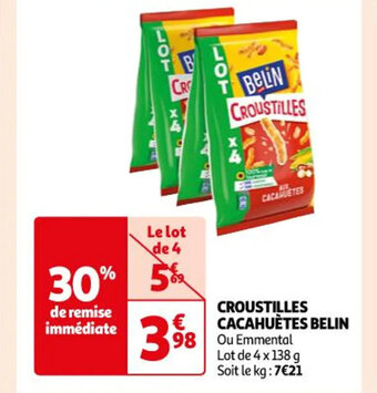 Auchan Croustilles cacahuetes belin offre
