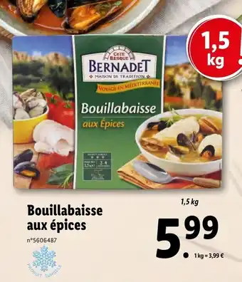 Lidl Bouillabaisse aux épices offre