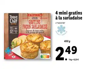 4 Mini gratins Ă la sarladaise
