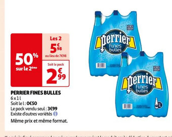 Auchan Perrier fines bulles offre
