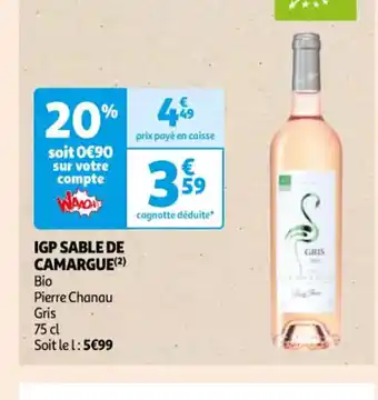 Auchan IGP sable de camargue offre