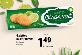 Lidl Galettes au citron vert offre