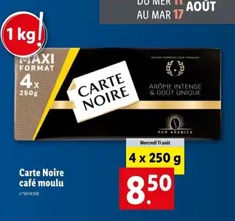Lidl Carte noire café moulu offre