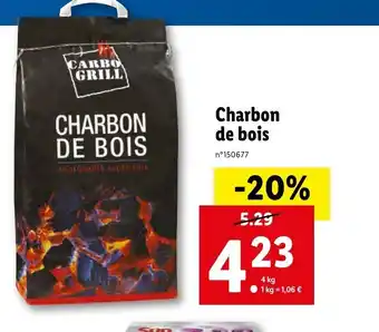 Lidl Charbon de bois offre