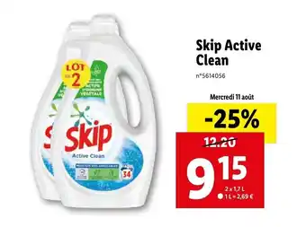 Lidl Skip active clean offre