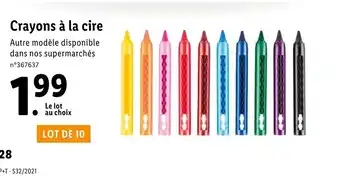 Crayons à la cire