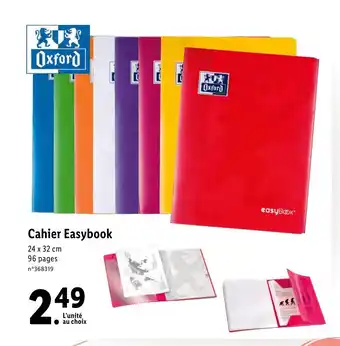 Lidl Cahier easybook offre