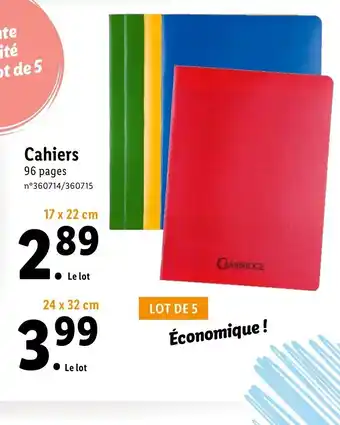 Cahiers