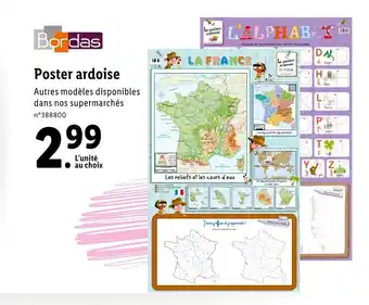 Lidl Poster ardoise offre