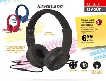 Lidl Casque audio avec fonction microphone offre