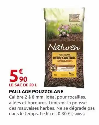 Rural Master Paillage pouzolane offre