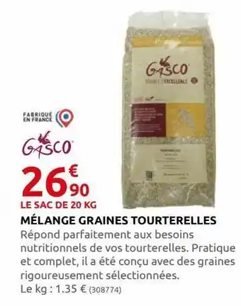 Rural Master Melange graines tourterelles offre
