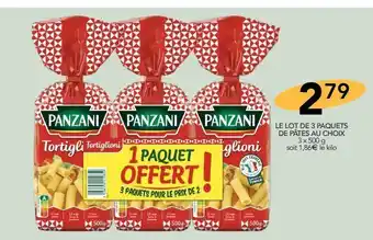 Le lot de 3 pâques de pates au choix