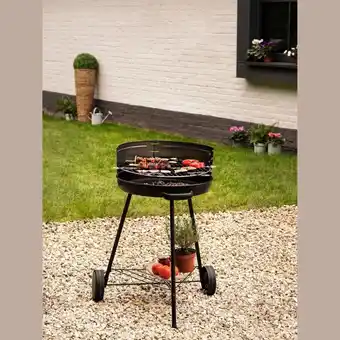 Auchan Barbecue charbon de bois rond gardenstar( offre