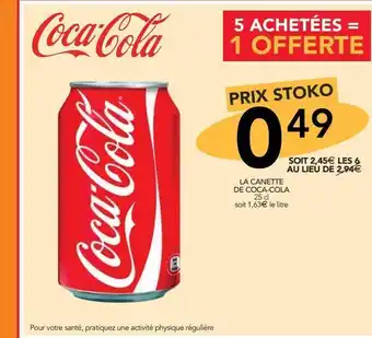 Stokomani La canette de coca cola offre