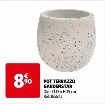 Auchan Pot terrazzo gardenstar offre