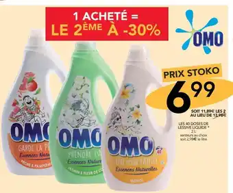 Stokomani Lessive liquide omo offre