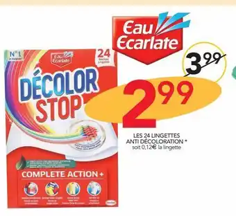 Stokomani Les 24 lingettes anti decoloration offre