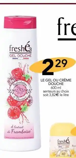 Stokomani Le gel ou creme douche offre