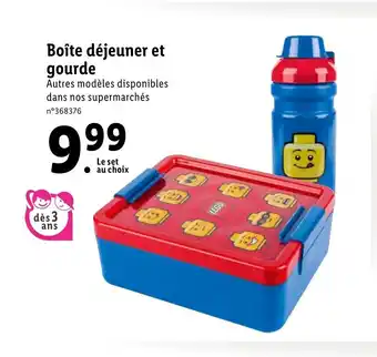 Lidl Boîte déjeuner et gourde offre