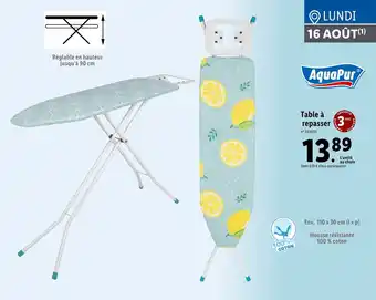 Lidl Table à repasser offre