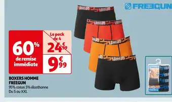 Auchan Boxers homme freegun offre
