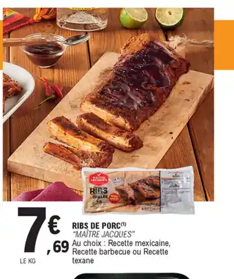 E.Leclerc Ribs de porc offre